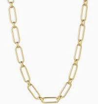accessory Gorjana Women's Zoey Statement Link Necklace in 18k Gold gorjana $98
