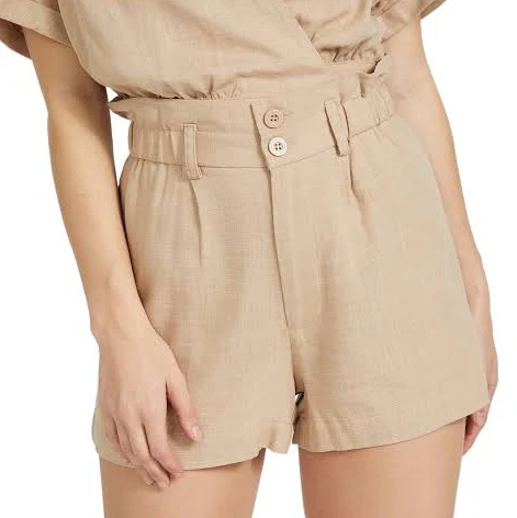 shorts GUESS Factory Harly Linen-Blend Paperbag Shorts Guess Factory $29.94