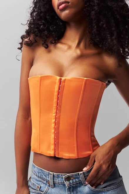 top GUIZIO Satin Corset Guizio $128