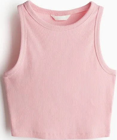 top H&M Ladies Cropped Ribbed Tank Top H&M $6.99