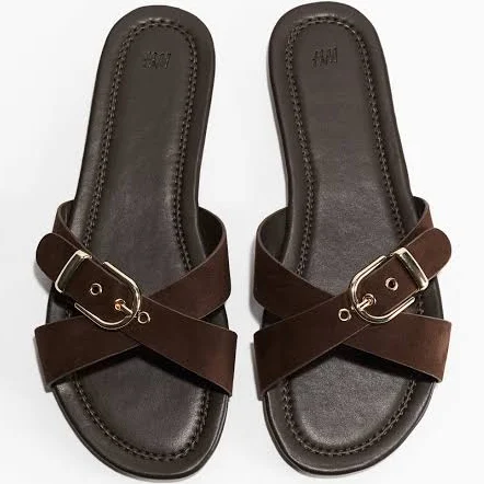 shoes H&M Ladies Crossover-Strap Sandals H&M $24.99