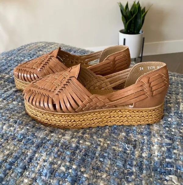 shoes Handmade Artisan Leather Huarache Espadrille Sandals Etsy - ShopModernLatina $59.99