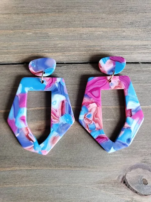 accessory Handmade Resin Earrings Etsy - EarringsByLCreations $5