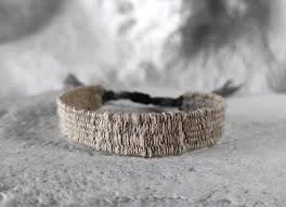 accessory Handwoven Nettle Bracelet with Hemp & Linen, Minimalist, Organic, Wabi Sabi Etsy $51.49