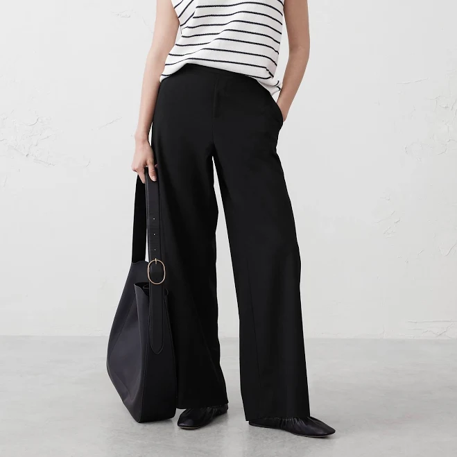 wide leg pants Hayden Wide-Leg Pants Banana Republic Factory $45