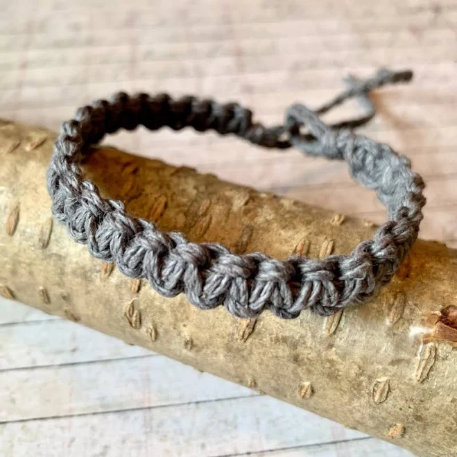 accessory Hemp Flat Woven Bracelet sunnybeachjewelry $14