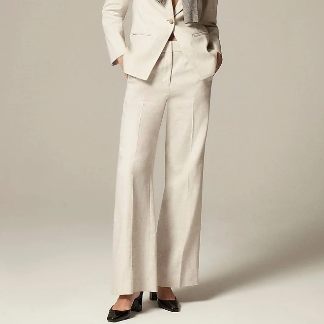 trousers J.Crew Women's Carolina Flare Stretch Linen Blend Pants J.Crew $168