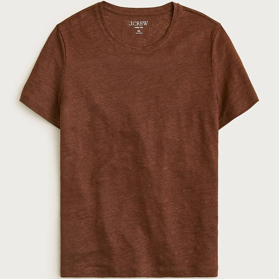 top J.Crew Women's New Relaxed Linen T-Shirt J.Crew $32.5