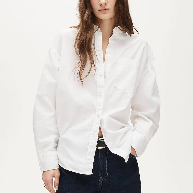 outerwear J.Crew Women's Étienne Oversized Oxford Shirt J.Crew $128