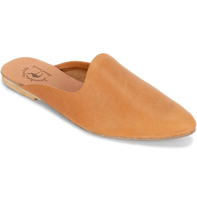 shoes Jerusalem Sandals Women's Pointed Toe Leather Mule Jerusalem Sandals $79.95