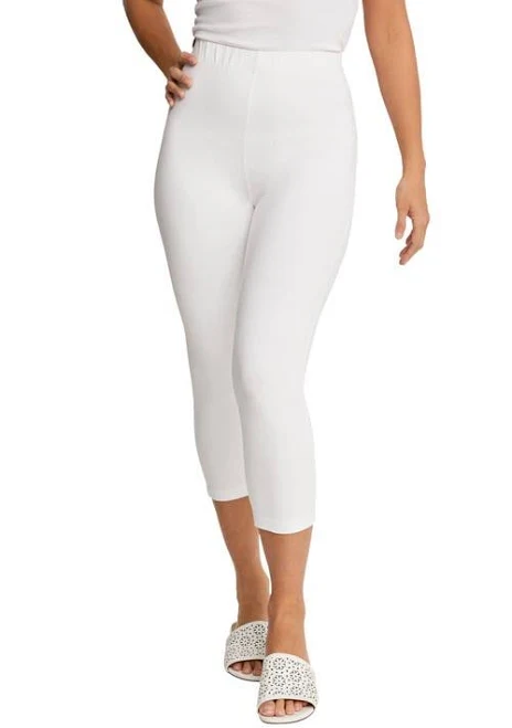 leggings Jessica London Women's Everyday Stretch Cotton Capri Legging Nordstrom $28.89