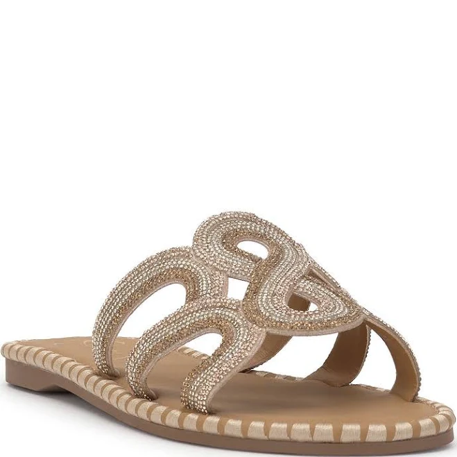 shoes Jessica Simpson Women's Bria Rhinestone Embellished Slide Sandals Dillard's $69.99