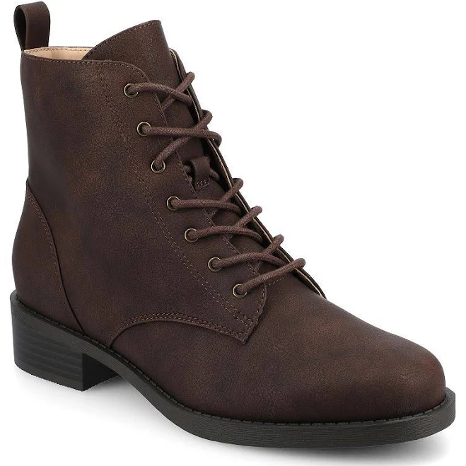 shoes Journee Kodah Wide Width Lace-Up Ankle Boots Kohl's $44.99