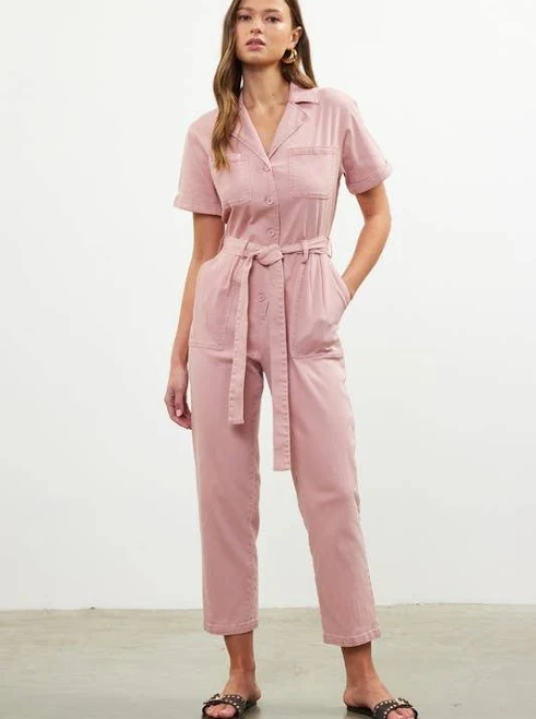 jumpsuit Kendall Belted Utility Jumpsuit Zaydie Co $68