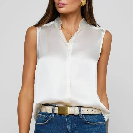top L'agence Women's Phoebe Silk Blouse Top lagence.com $345
