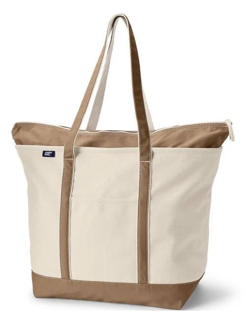 bag Lands' End Large 5 Pocket Zip Top Canvas Tote Bag Nordstrom $59.95