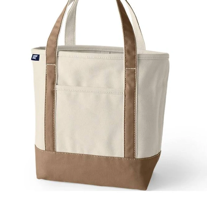 bag Lands' End Medium 5 Pocket Open Top Canvas Tote Bag Lands' End $39.95