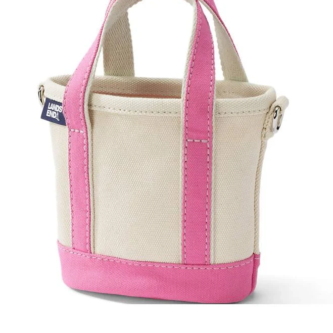 bag Lands' End Mini Natural Open Top Canvas Tote Bag Lands' End $24.95
