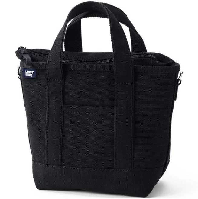 bag Lands' End Small 3-Pocket Zip Top Canvas Tote Bag Lands' End $44.95
