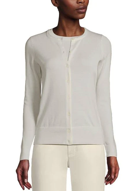 accessory Lands' End Women's Fine-Gauge Cotton Cardigan Sweater Nordstrom $89.95