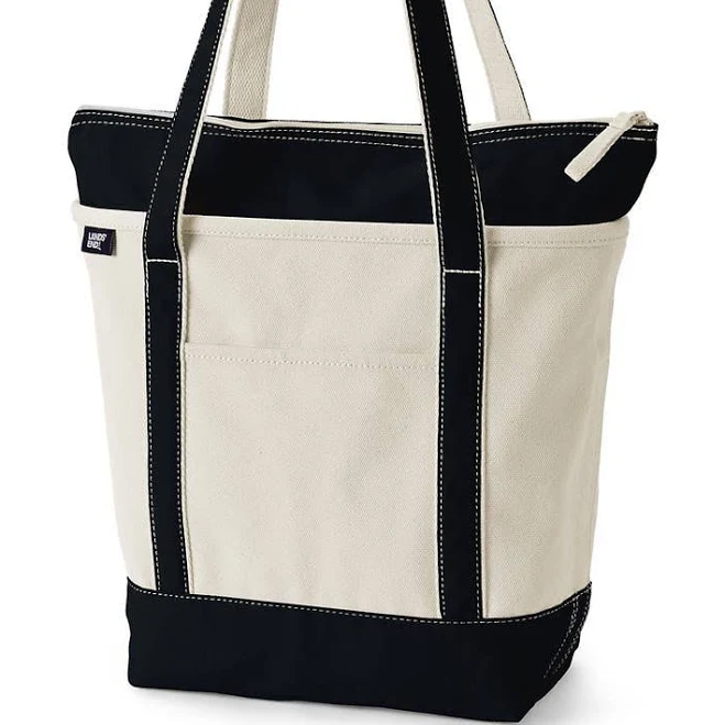 bag Lands' End Zip Top Long Handle Canvas Tote Bag Nordstrom $39.96