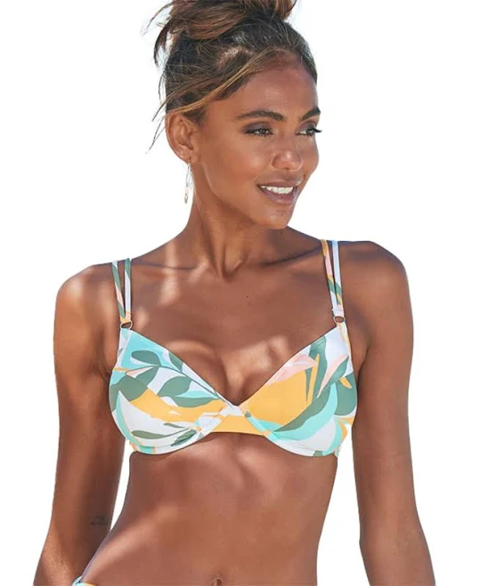 bikini Lascana Women's Printed Underwire Bikini Top Macy's $46.36