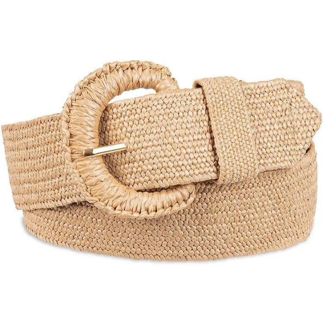 accessory LC Lauren Conrad Straw Belt with Wrapped Buckle Kohl's $22.5