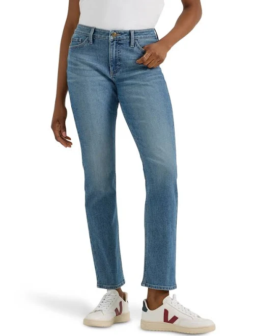jeans Lee Women's Midrise Straight Jean Walmart $27.98