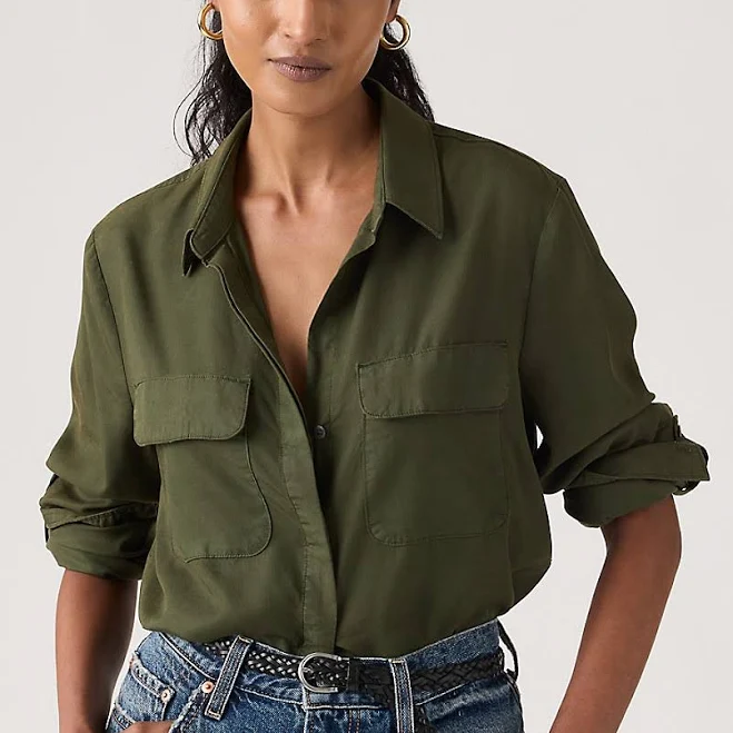 button down shirt Levi's Women's Elaine Utility Shirt Levi's $75