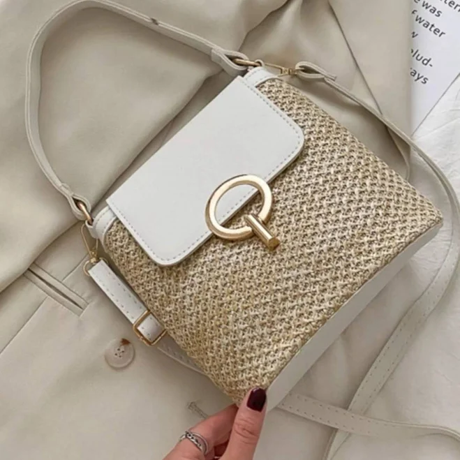 bag Lily Bloom Woven Straw Crossbody Bag Lily Bloom Store $39.21