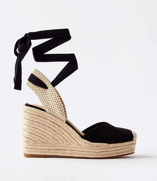 shoes Loft Women's Lace Up Espadrille Wedge LOFT $44.93