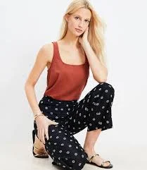 sleeveless top Loft Women's Linen Blend Tank Top LOFT $23.93