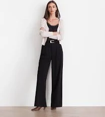 wide leg pants Loft Women's Versa Seasonless Stretch Double Pleat Wide Leg Pants LOFT $99.95