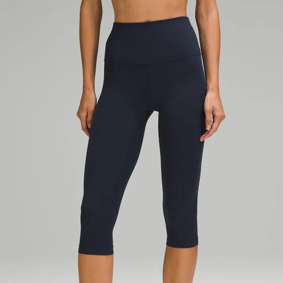leggings lululemon Capri Leggings - Align High-Rise Crop 17" - Size 10 - True Navy lululemon $88