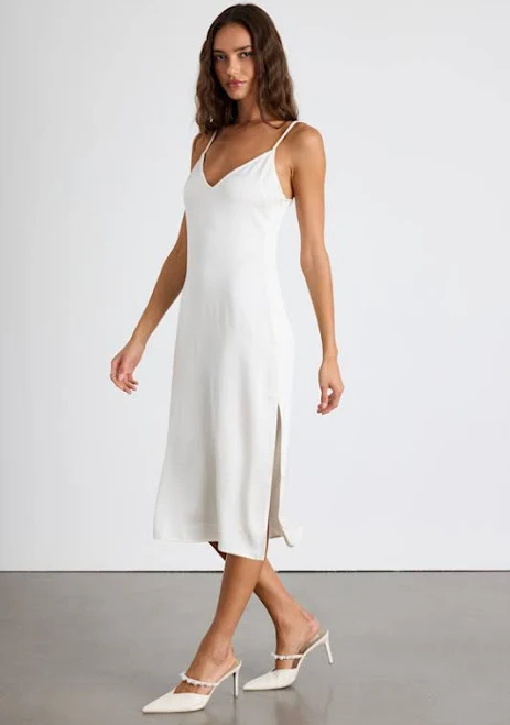 underlayer Lulus Crinkle Satin Midi Slip Lulus $23