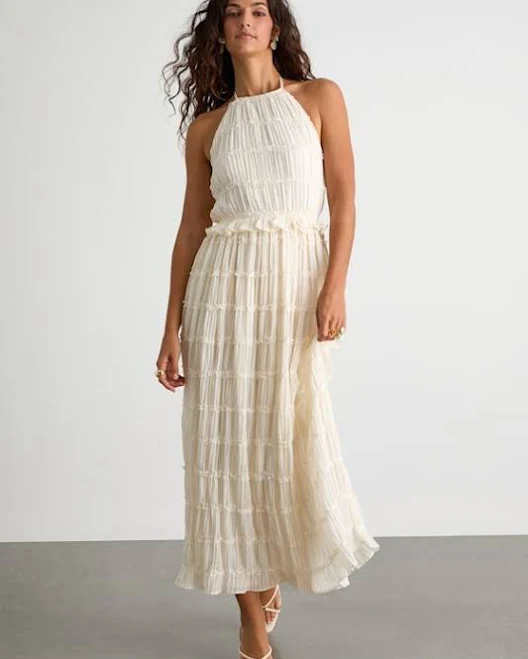 dress Lulus Halter Neck Midi Dress Lulus $69