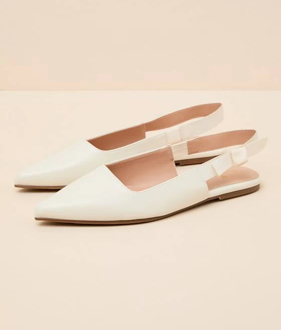 shoes Lulus Pointed-Toe Slingback Flats Lulus $39