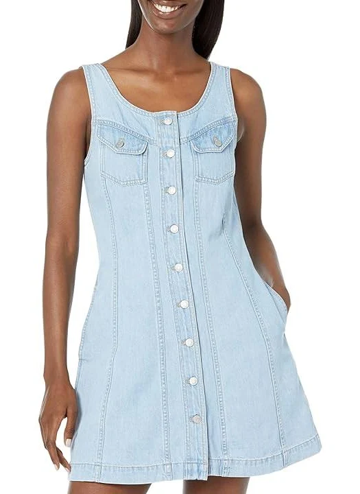 dress Madewell Women's Sleeveless Seamed Denim Mini Dress 6pm.com $38.4