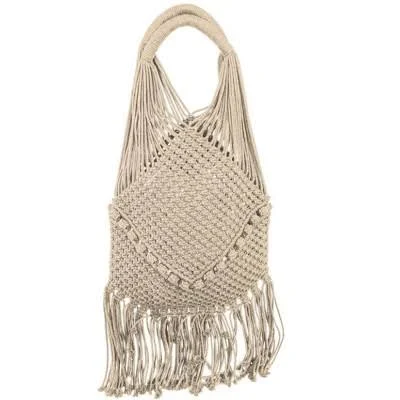 bag Magid Natural Cotton Macrame Fringe Shoulder Bag Target $35