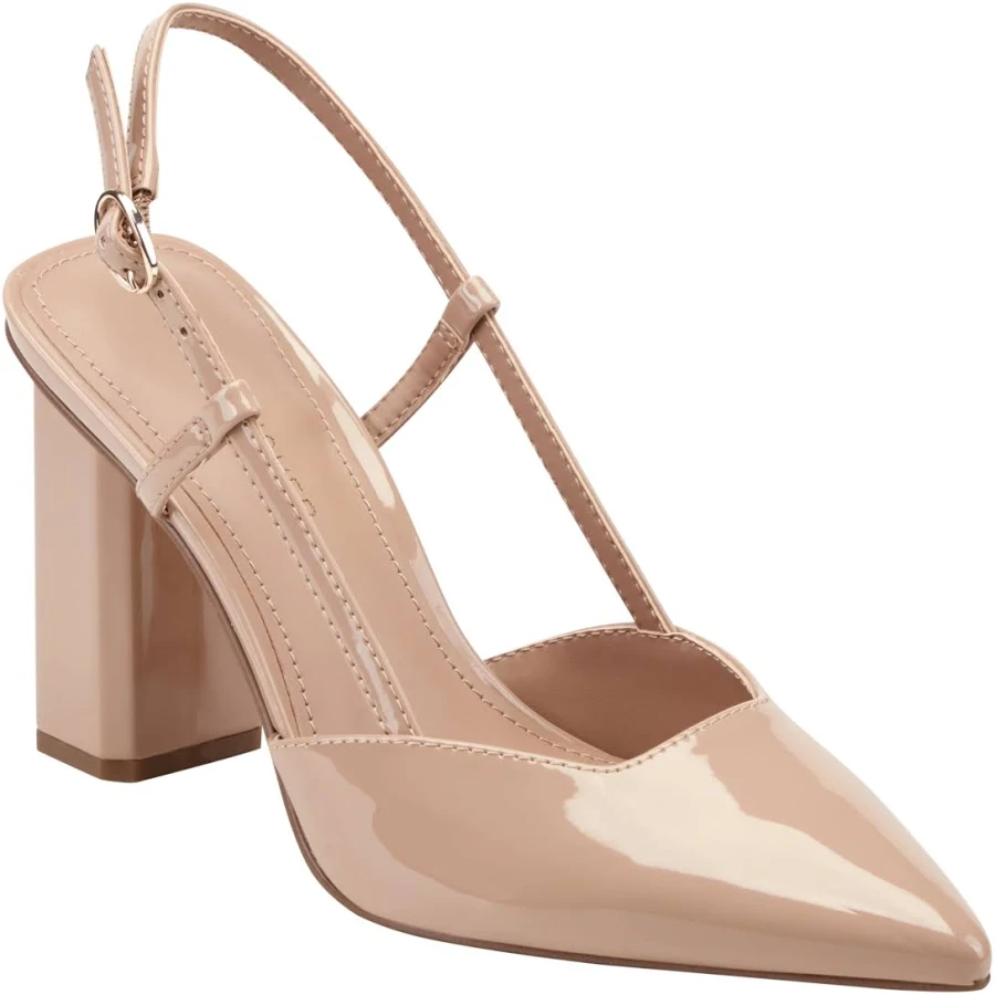 shoes Marc Fisher Women's Dian High Block Heel Slingback Pumps Macy's $69.3
