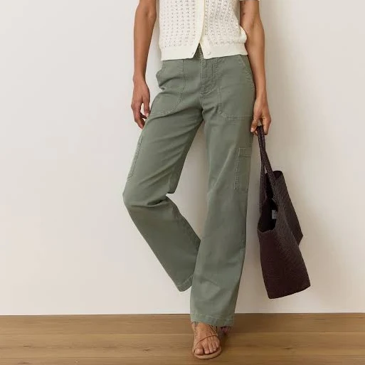 bottoms Marine Layer Women's Aria Straight Leg Cargo Pants Marine Layer $64