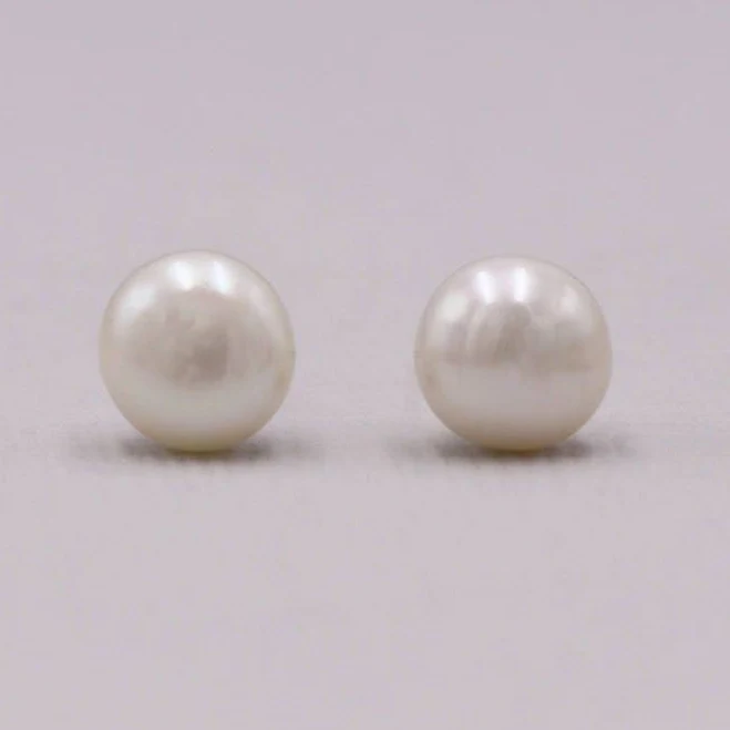 accessory Mary Freshwater Pearl Stud Earrings Allure Wedding Jewelry $6.99