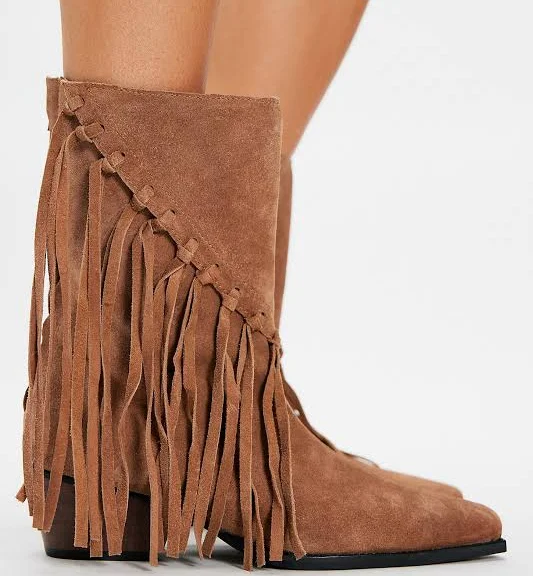 shoes Matisse Lennon Fringe Boots Free People $198