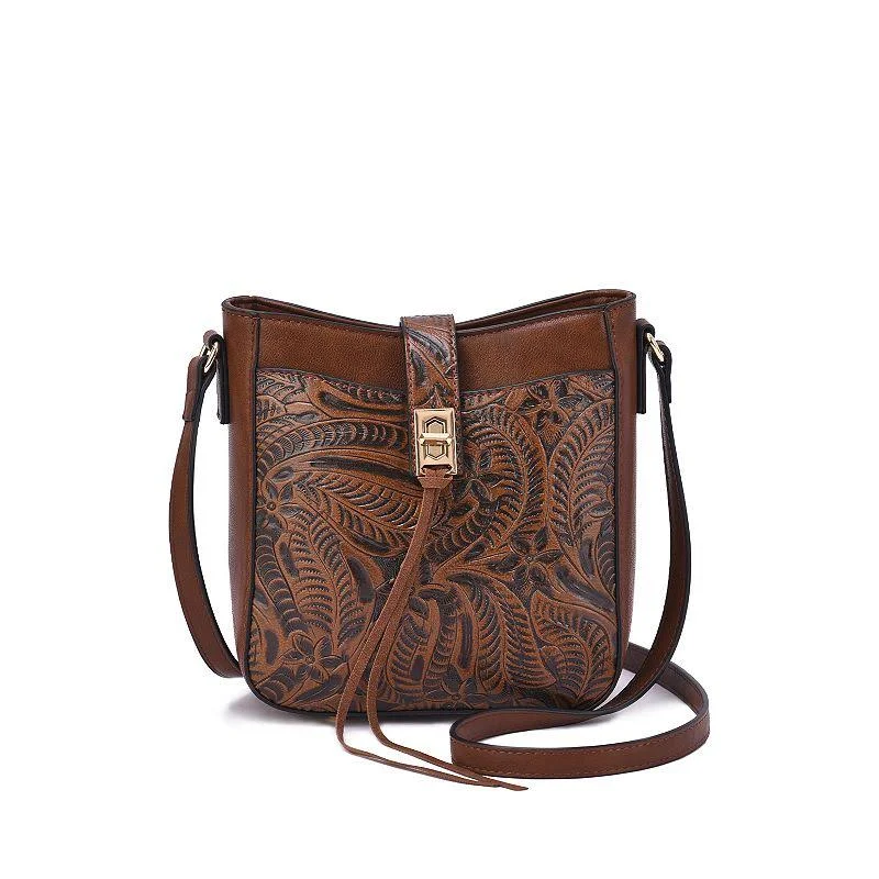bag Mellow World Mikey Embossed Tooled Crossbody Bag Kohl's $55.2