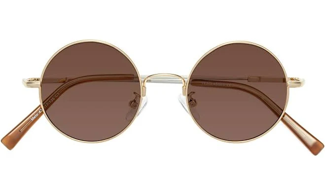 accessory Melo Narrow Flexible Round Tinted Sunglasses Yesglasses $69