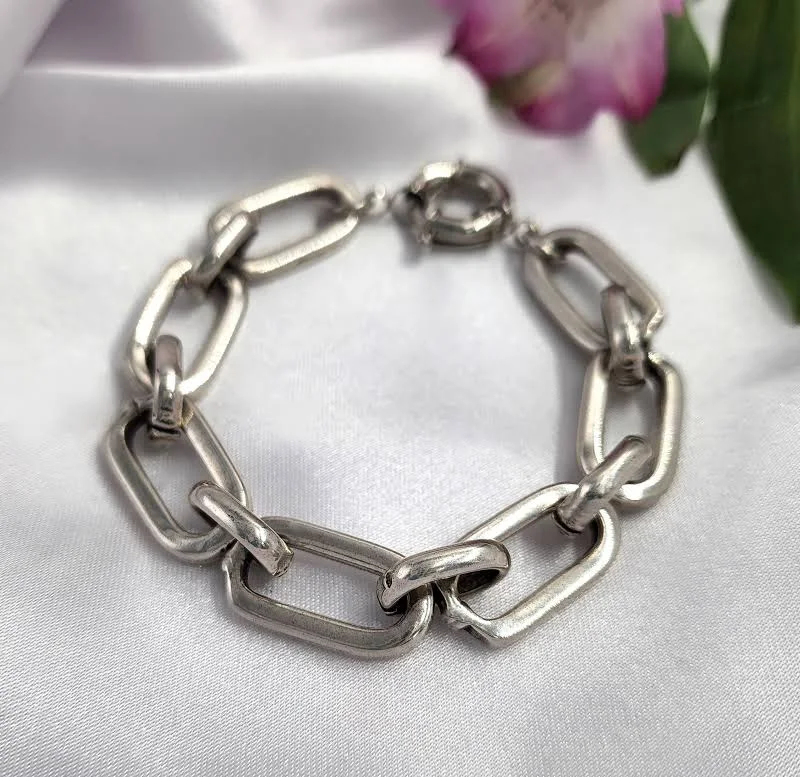 accessory Men's Chunky Chain Bracelet Etsy - Seller $124.46