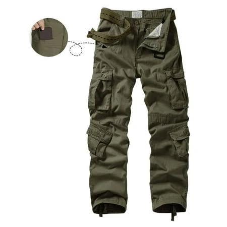 pants Men's Relaxed Fit Cargo Pants with 9 Pockets Walmart - TRGPSG $39.99