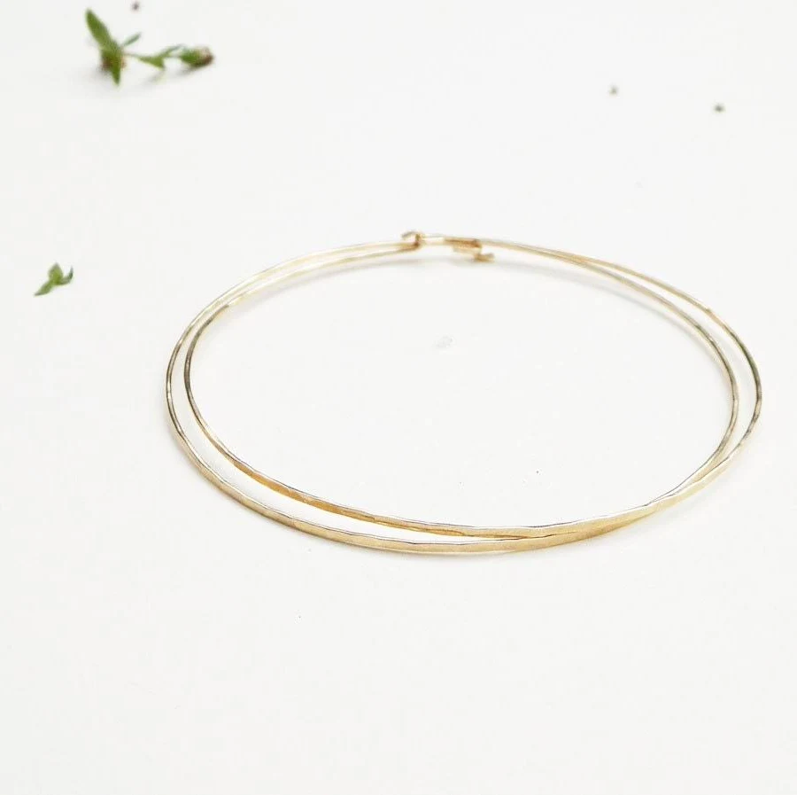 accessory Minimalist Gold Bangle Bracelet Etsy - violetfly $46