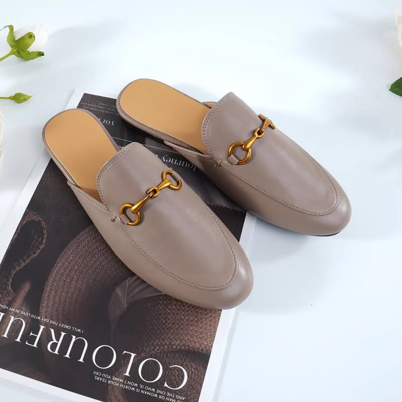 shoes Minimalist Leather Horsebit Mules Etsy - Seller $54.59