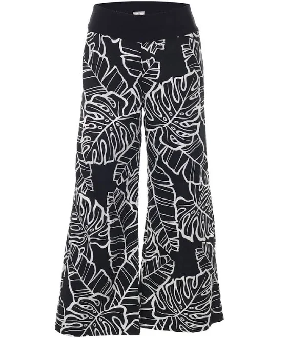 pants Monstera Palazzo Wide-Leg Pants Shaka Time Hawaii $69.95